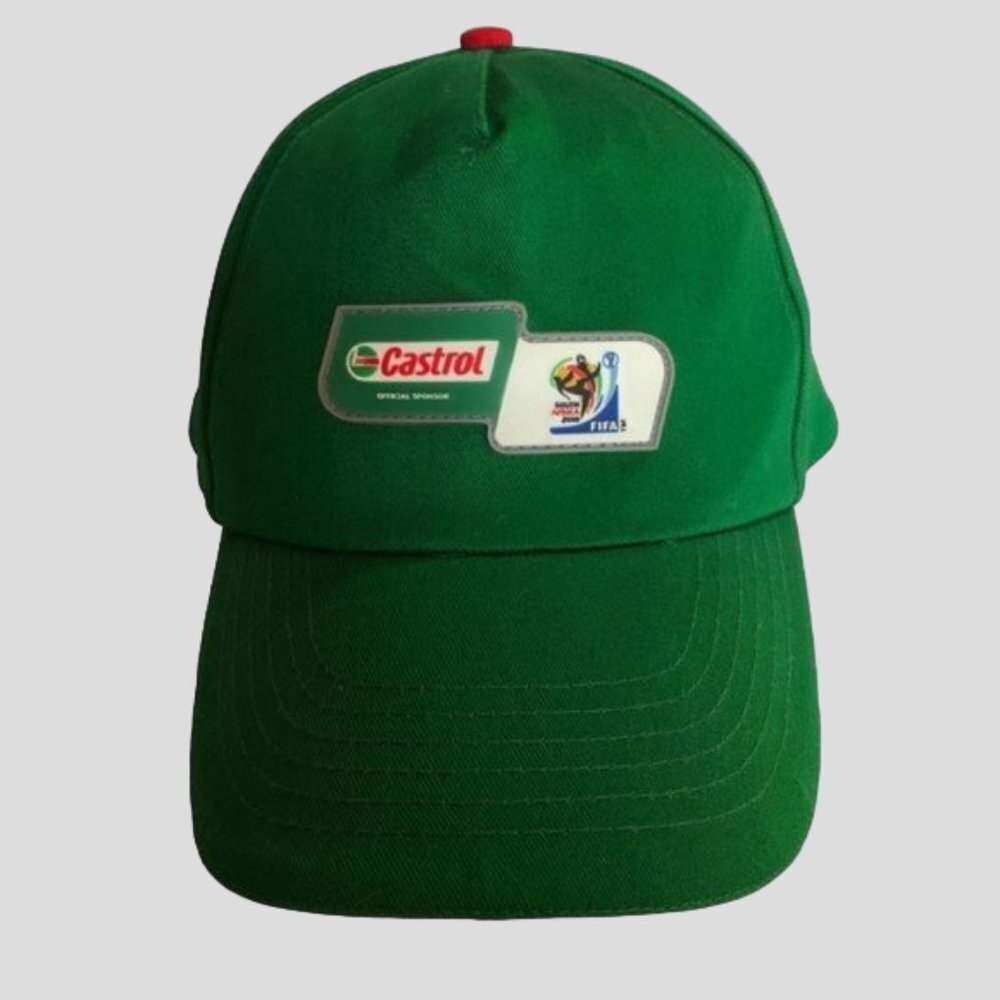 Castrol FIFA World Cup 2010 South Africa Green Adjustable Baseball Hat Cap